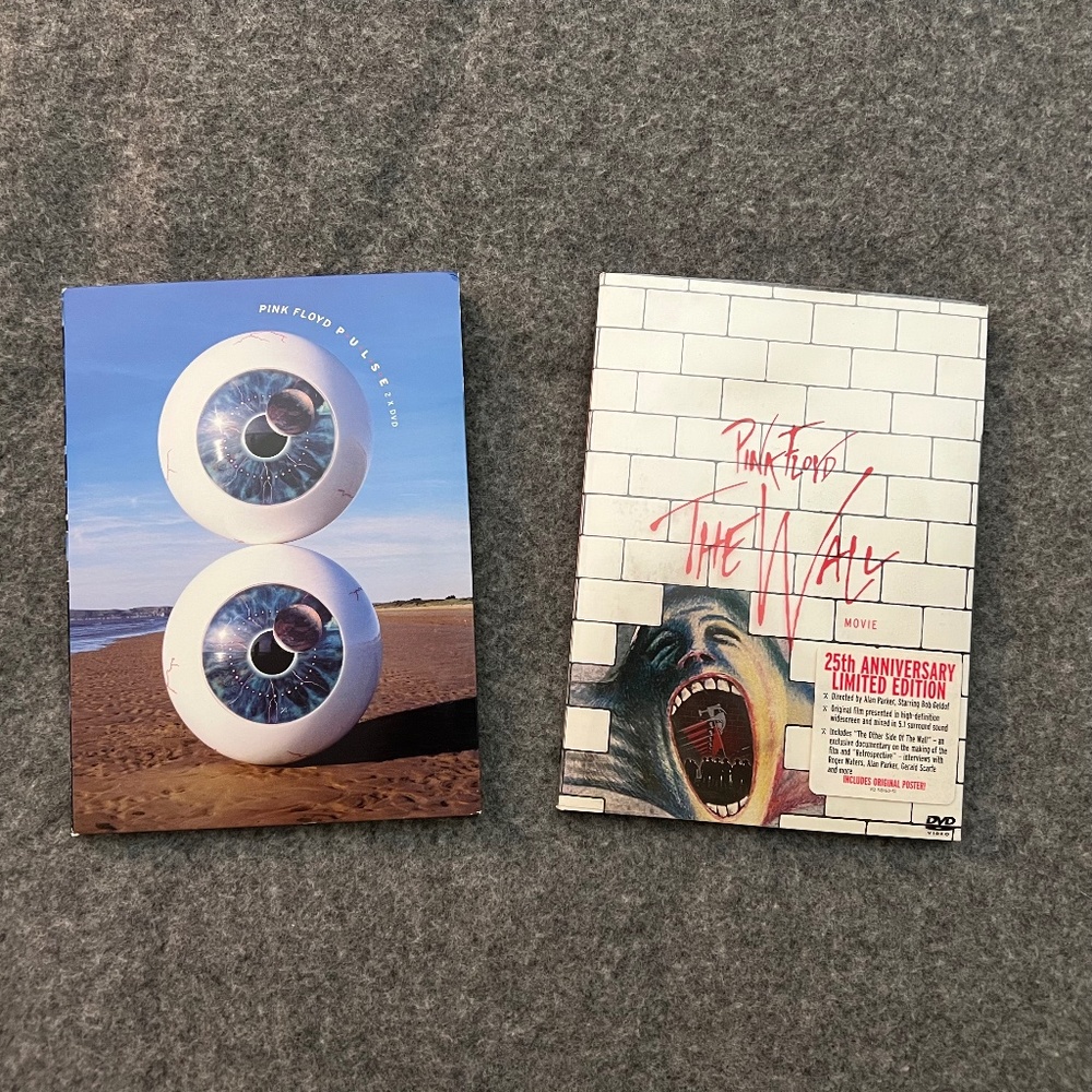 PINK FLOYD The Wall Movie 25th Anniversary LTD ED POSTER & Pulse DVD LOT